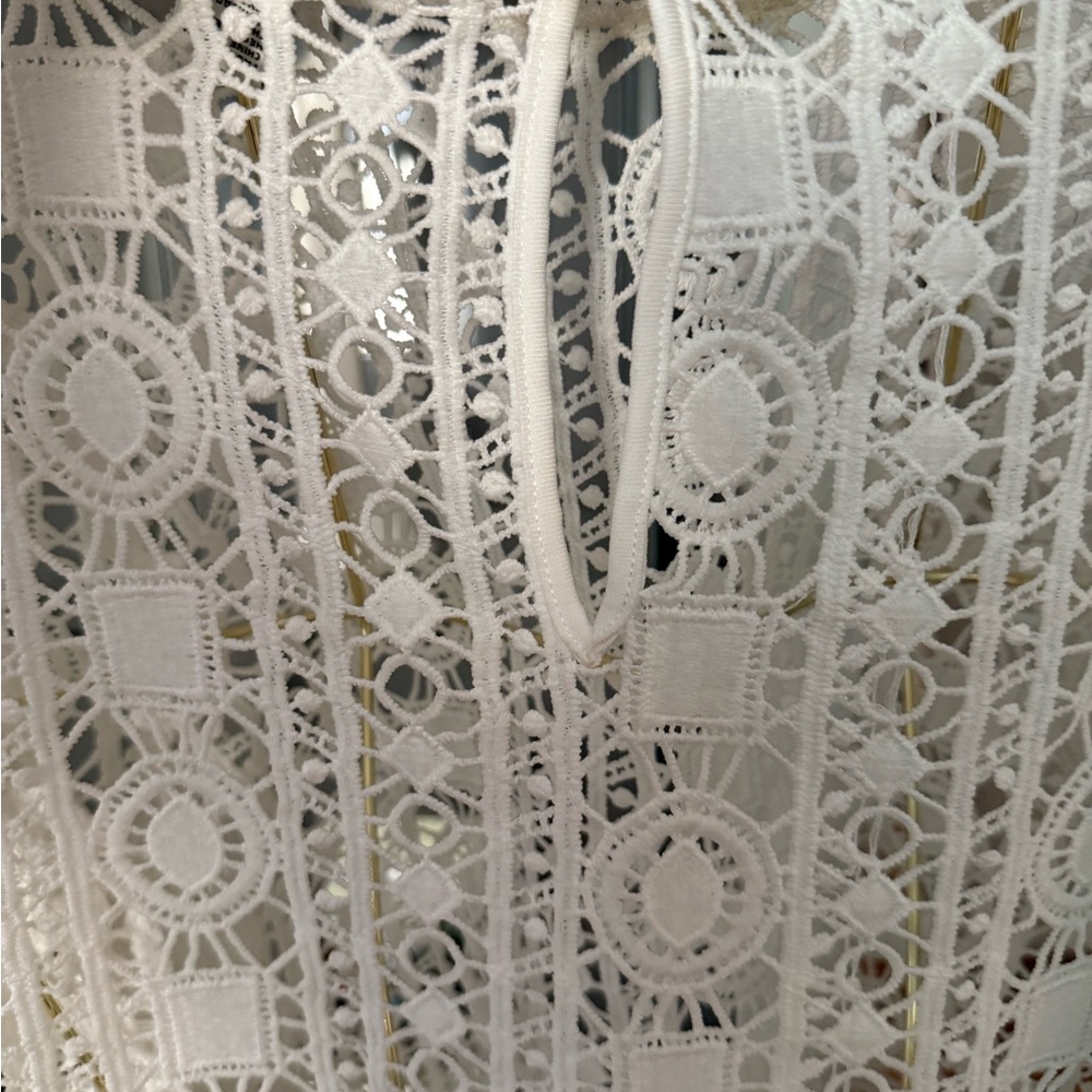 Forever 21 White Lace Long Sleeve Blouse - Picture 2 of 6